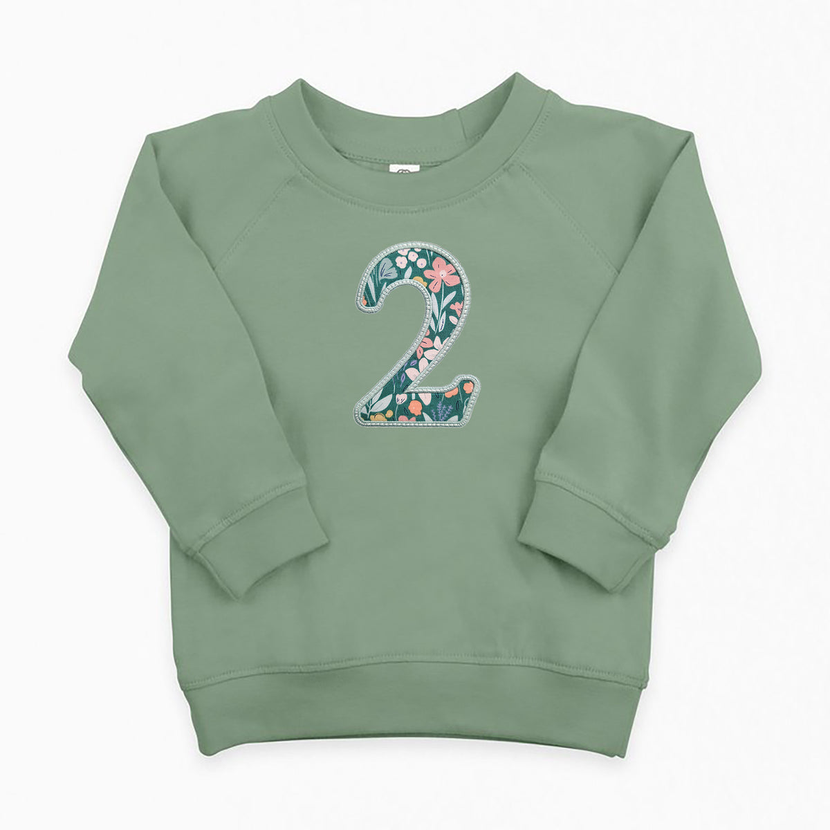 Custom Classic Floral Number Pullover Sweatshirt