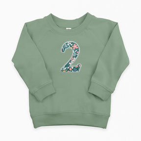 Custom Classic Floral Number Pullover Sweatshirt