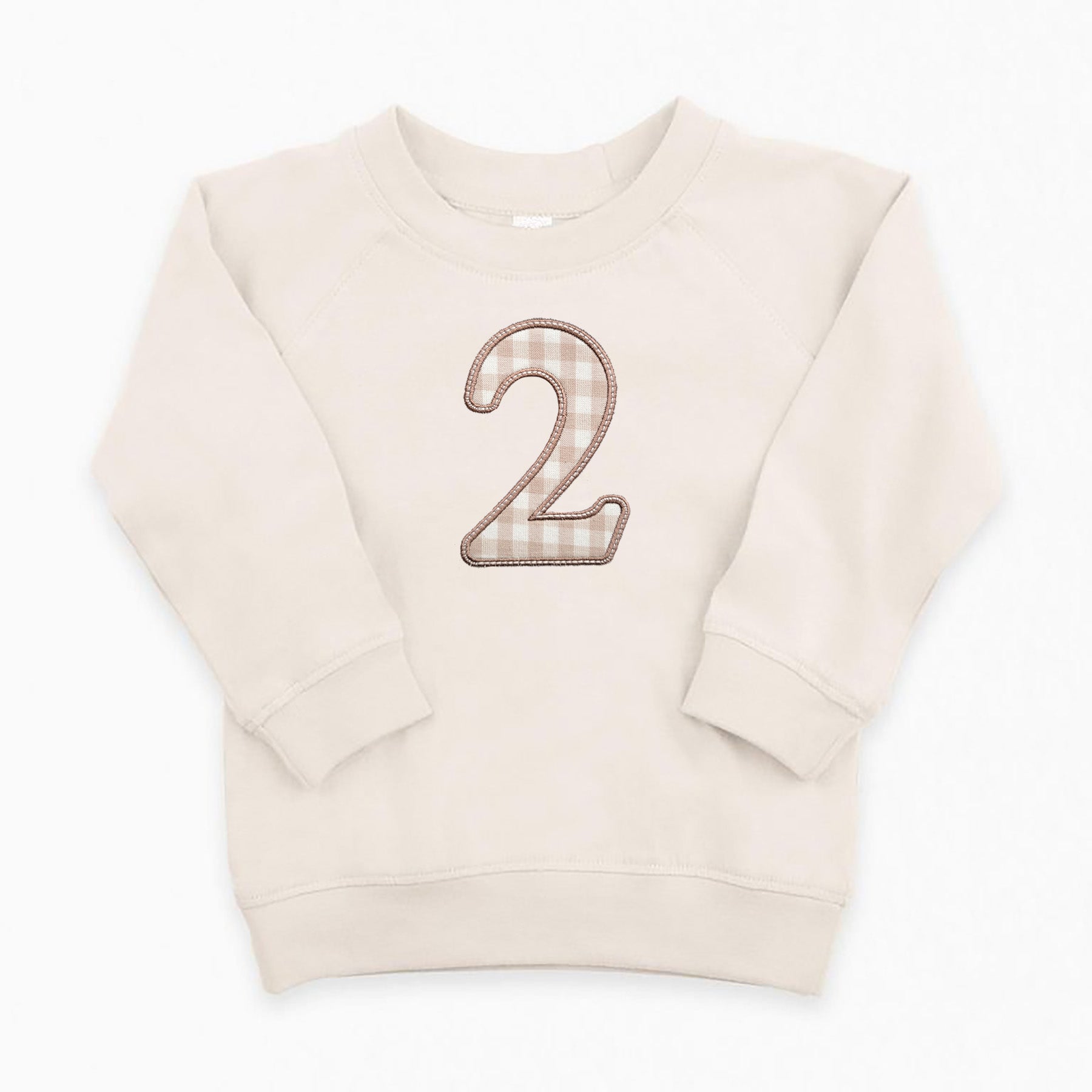 Custom Classic Plaid Number Pullover Sweatshirt