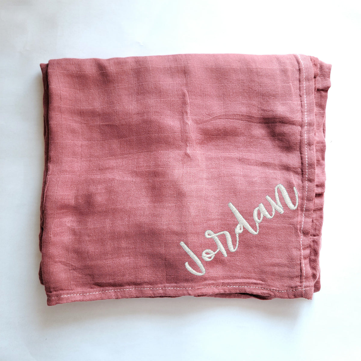 Custom Muslim Swaddle Blanket-Satin Stitch