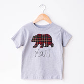 Custom Holiday Bear Kids Tshirt