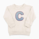 Custom Classic Polka Dot Lace Letter Pullover