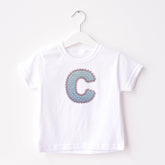 Classic Custom Polka Dot Lace Letter Kids Tee