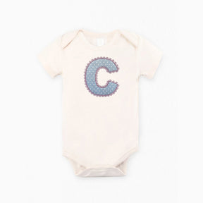 Custom Polka Dot Lace Letter Baby Bodysuit