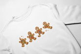 Gingerbread Man Crewneck Pullover-Embroidered Christmas Sweatshirt