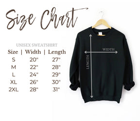 Christmas Tree Chart-Embroidered Crewneck Sweatshirt-Unisex Holiday Sweatshirt