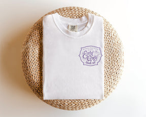 Earl Gray Tea Embroidered Tee-Earl Gray Tea Lover Label Tshirt